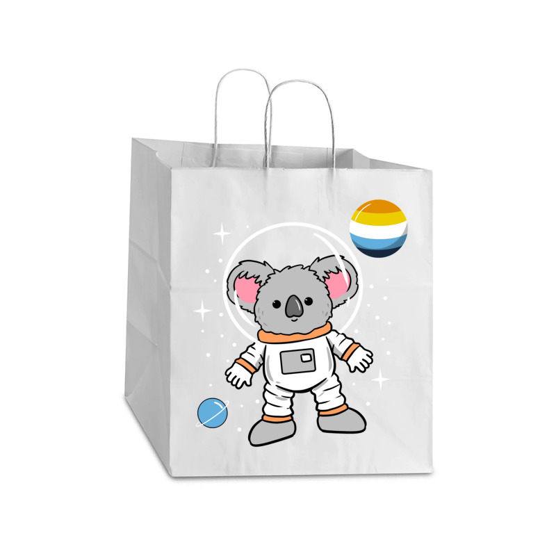 Koala Astronaut Aroace Pride Take Out Paper Bag - 14 X 10 X 15 1/2 | Artistshot