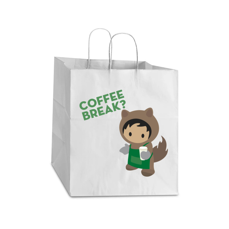 Salesforce Astro - Salesforce Trailblazer- Salesforce Design  (2) Take Out Paper Bag - 14 X 10 X 15 1/2 | Artistshot