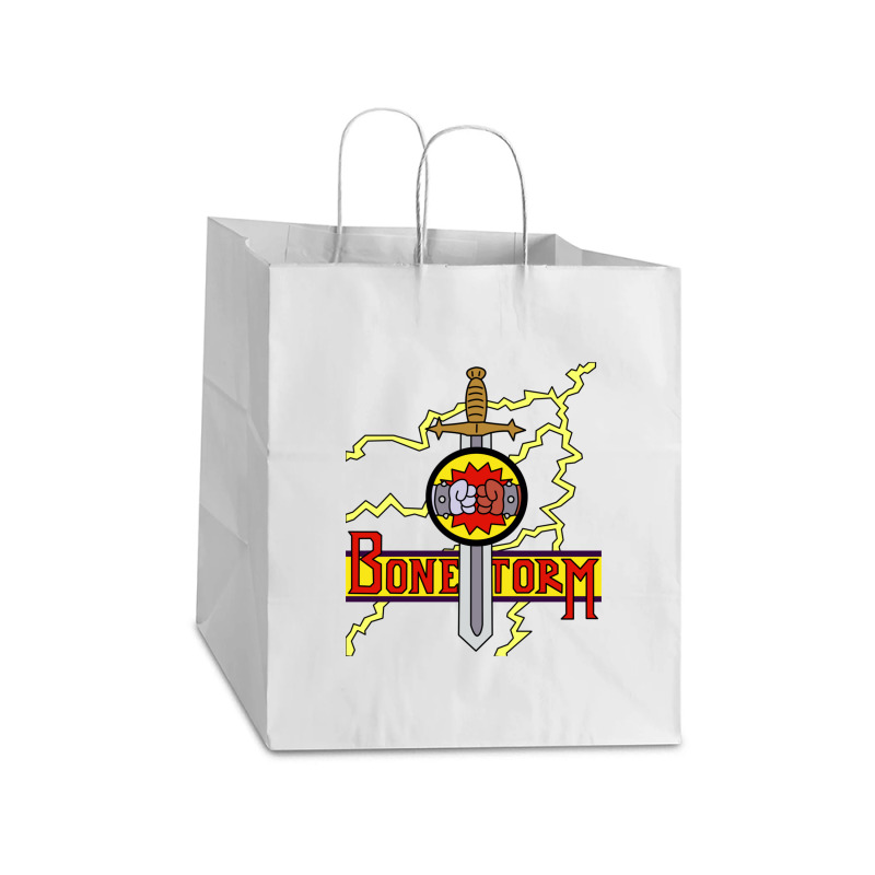 Bonestorm Clear Take Out Paper Bag - 14 X 10 X 15 1/2 | Artistshot