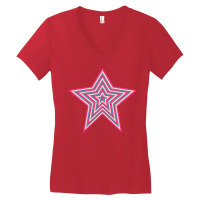 Pop Art T  Shirt Retro Star Women's V-neck T-shirt | Artistshot