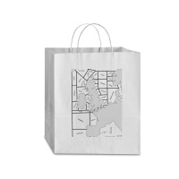 Shipping Forecast Uk Map - Labelled Traveler Paper Bag -13 X 6 X 15 3/4 | Artistshot