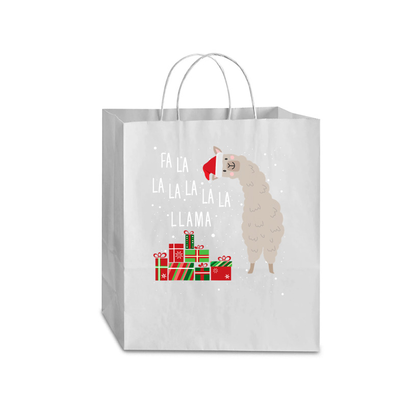 Fa La La Llama   Llama Christmas  Women Men Kids Traveler Paper Bag -13 X 6 X 15 3/4 | Artistshot