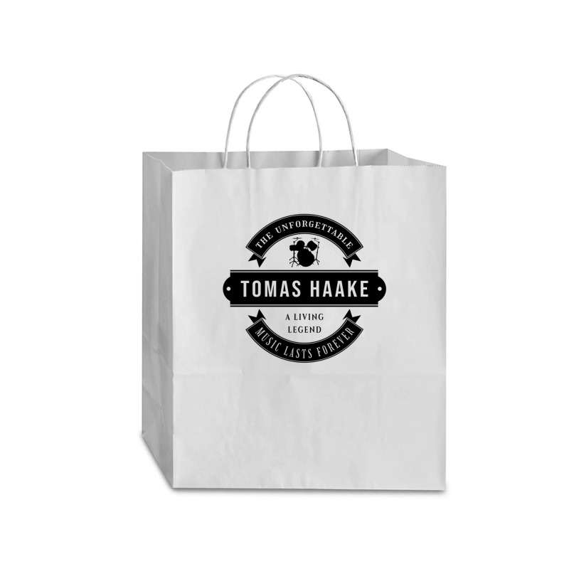 Tomas Haake The Unforgettable Music Lasts Forever Search Twice For 'ri Traveler Paper Bag -13 X 6 X 15 3/4 | Artistshot