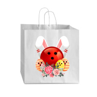 Bowling Easter Bunny Egg 2020 Rabbit Flowers Pascha Bowler Vogue Paper Bag - 16 X 6 X 12 | Artistshot