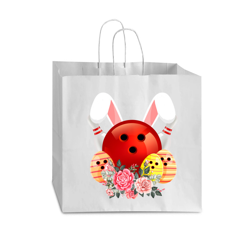 Bowling Easter Bunny Egg 2020 Rabbit Flowers Pascha Bowler Vogue Paper Bag - 16 x 6 x 12 by Haley1989 | Artistshot