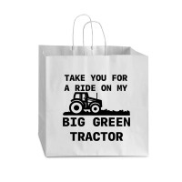 Big Green Tractor Vogue Paper Bag - 16 X 6 X 12 | Artistshot