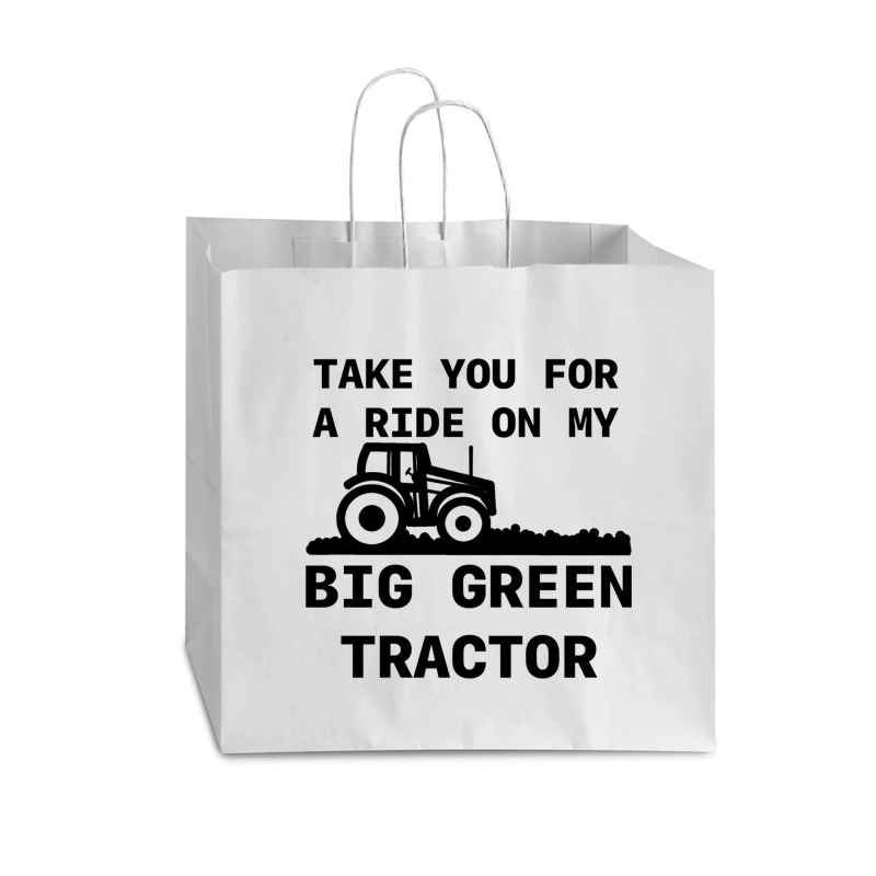 Big Green Tractor Vogue Paper Bag - 16 X 6 X 12 | Artistshot