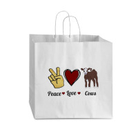 Peace Cows Vogue Paper Bag - 16 X 6 X 12 | Artistshot