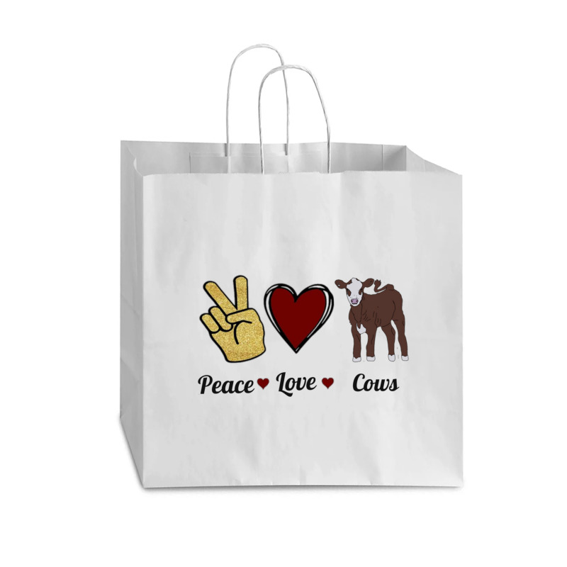 Peace Cows Vogue Paper Bag - 16 X 6 X 12 | Artistshot