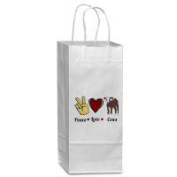 Peace Cows Wine Paper Bag - 5 1/2 X 3 1/4 X 13 | Artistshot