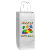 Brick Builder Blocks Building Master Builder Funny Toys Kids Wine Paper Bag - 5 1/2 X 3 1/4 X 13 | Artistshot