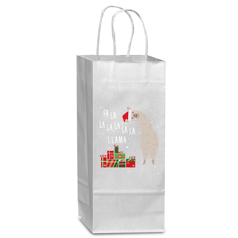 Fa La La Llama   Llama Christmas  Women Men Kids Wine Paper Bag - 5 1/2 X 3 1/4 X 13 | Artistshot