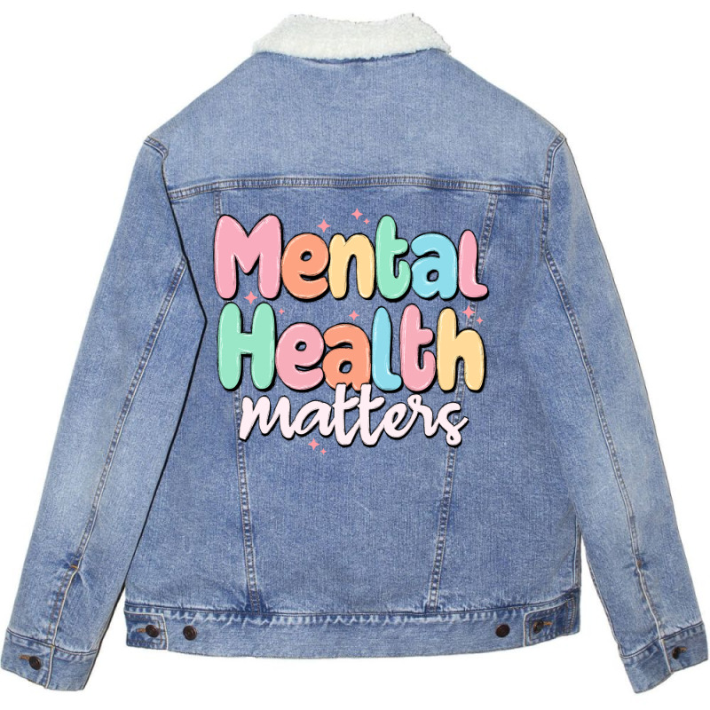 Mental Health Matters Unisex Sherpa-lined Denim Jacket | Artistshot