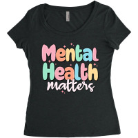 Mental Health Matters Women's Triblend Scoop T-shirt | Artistshot