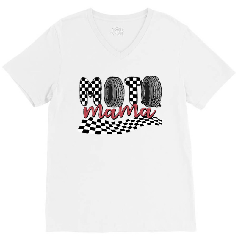 Moto Mama V-neck Tee | Artistshot