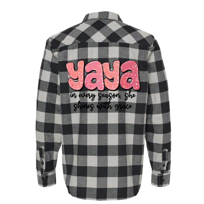 Yaya In Every Season, She Shines With Grace Flannel Shirt | Artistshot