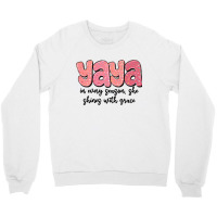 Yaya In Every Season, She Shines With Grace Crewneck Sweatshirt | Artistshot