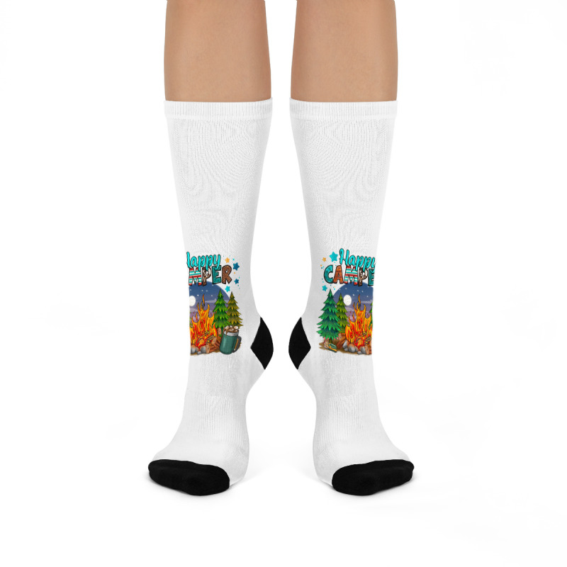 Happy Camper Crew Socks | Artistshot