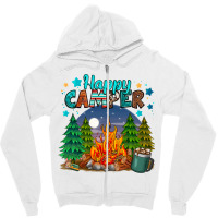 Happy Camper Zipper Hoodie | Artistshot