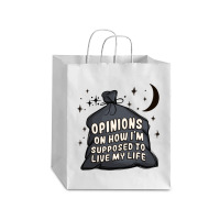 Opinions On How I'm Supposed To Live My Life Debie Paper Bag - 10 X 5 X 13 | Artistshot