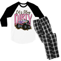 Let's Play Dirty Men's 3/4 Sleeve Pajama Set | Artistshot