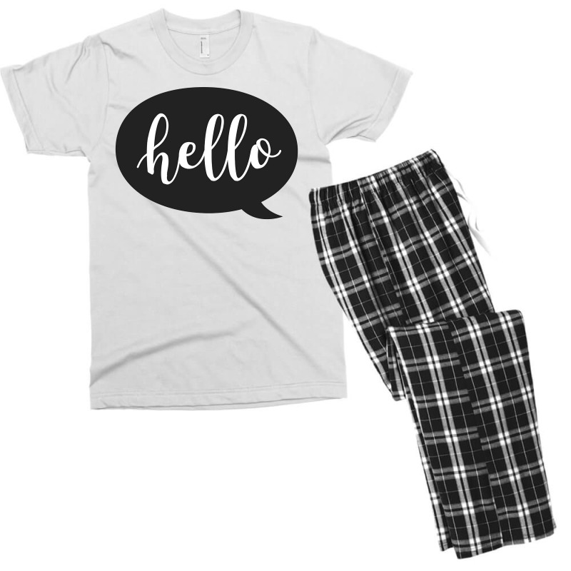 Hello Men's T-shirt Pajama Set | Artistshot