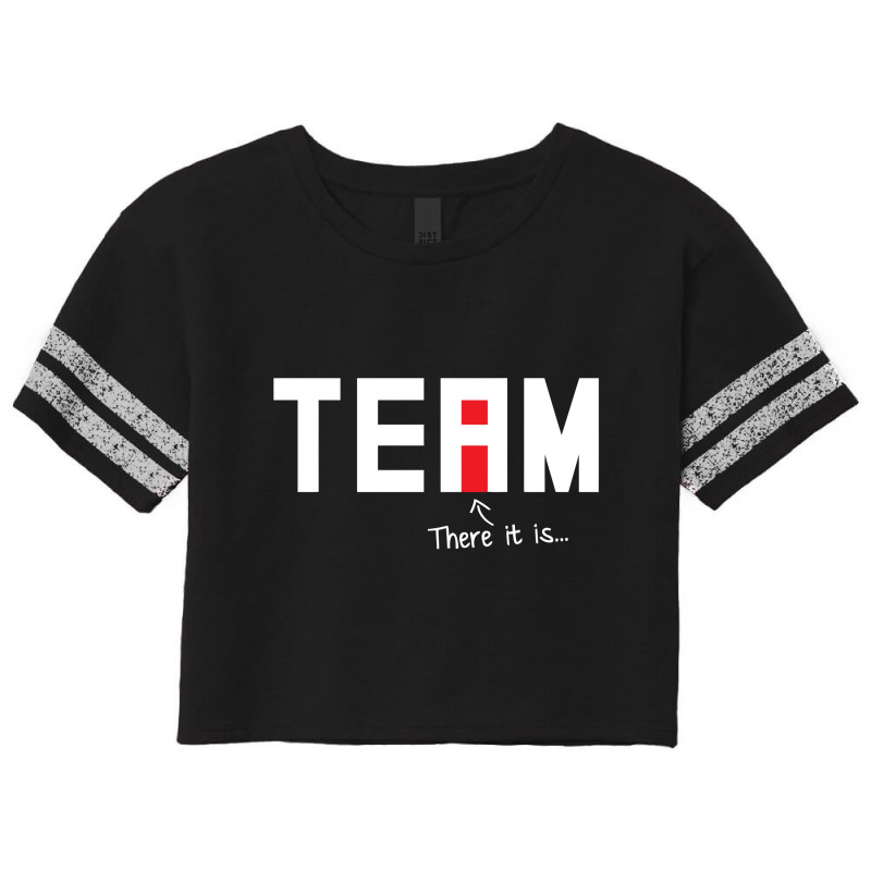 I Found The I In Team Scorecard Crop Tee | Artistshot