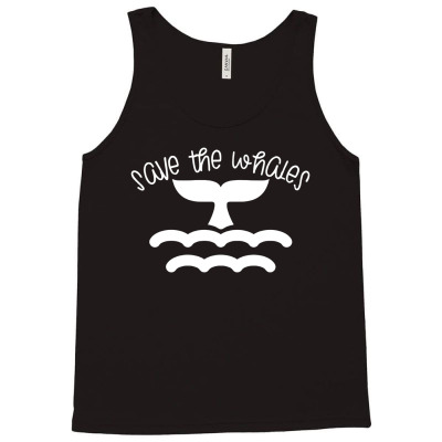 Save The Whales Funky Tank Top Designed By Omentis