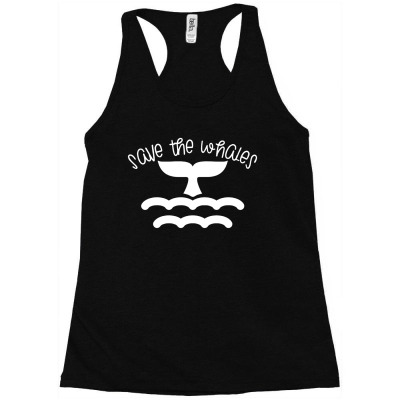 Save The Whales Funky Racerback Tank Designed By Omentis