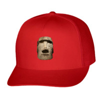 Easter Island Moai Statue Monolith World Mystery Trucker Cap | Artistshot