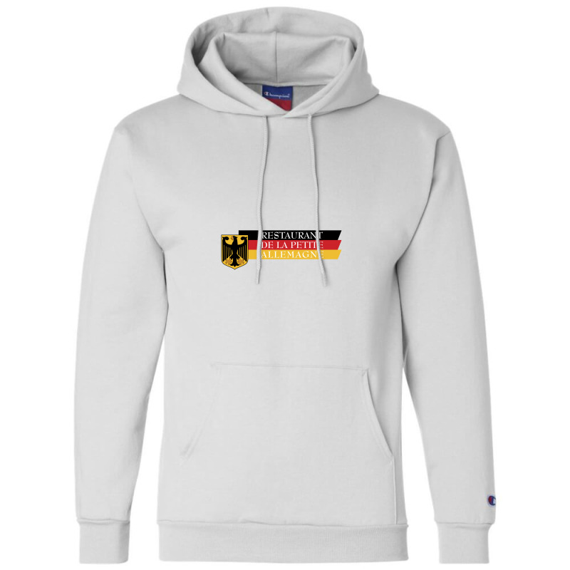 Restaurant De La Petite Allemagne Champion Hoodie by senal | Artistshot