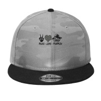 Peace Love Pumpkin T  Shirt Peace Love Pumpkin Spice Latte Fall Season Camo Snapback | Artistshot