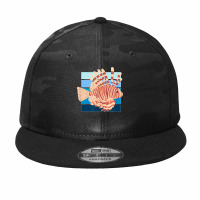 Lion Ocean Fish Retro For Men Women Kids Camo Snapback | Artistshot