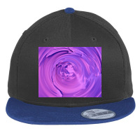 3d Illustration Hypnotic Pattern Abstract Purple Flat Bill Snapback Cap | Artistshot