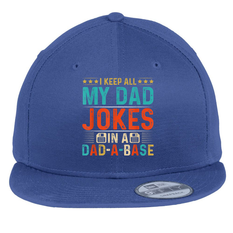 Mens Daddy Shirt. Dad Jokes Dad A Base Database Fathers Day T Shirt Flat Bill Snapback Cap by BrandalynSaetern | Artistshot