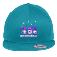 Gnomes One Fights Alone Epilepsy Awareness Flat Bill Snapback Cap | Artistshot