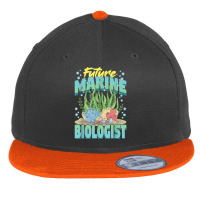 Future Marine Biologist Ocean Life Marine Biology Student Flat Bill Snapback Cap | Artistshot