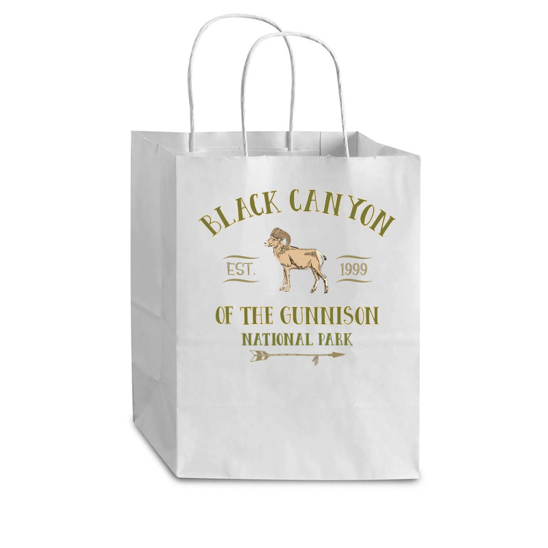 Black Canyon Of The Gunnison National Park Design T Shirt Cub Paper Bag - 8 X 4 1/2 X 10 1/4 | Artistshot