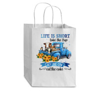 Cow Cattle Life Is Short With Cow Take The Trip 30 Heifer Cub Paper Bag - 8 X 4 1/2 X 10 1/4 | Artistshot