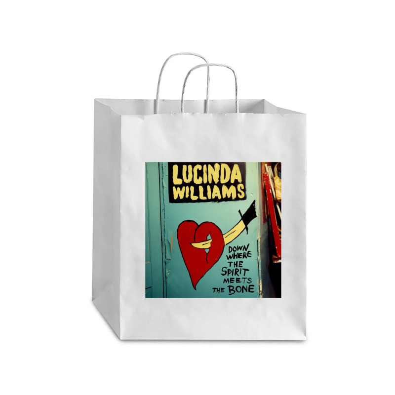 Lucinda Williams Down Where The Spirit Meets The Bone Album Debie Paper Bag - 10 X 5 X 13 | Artistshot