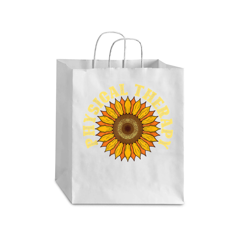 Yellow Flower Sunflower Hippie Pt Therapist Physical Therapy Debie Paper Bag - 10 X 5 X 13 | Artistshot