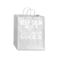 Bangkok Thailand City Skyline Map Debie Paper Bag - 10 X 5 X 13 | Artistshot