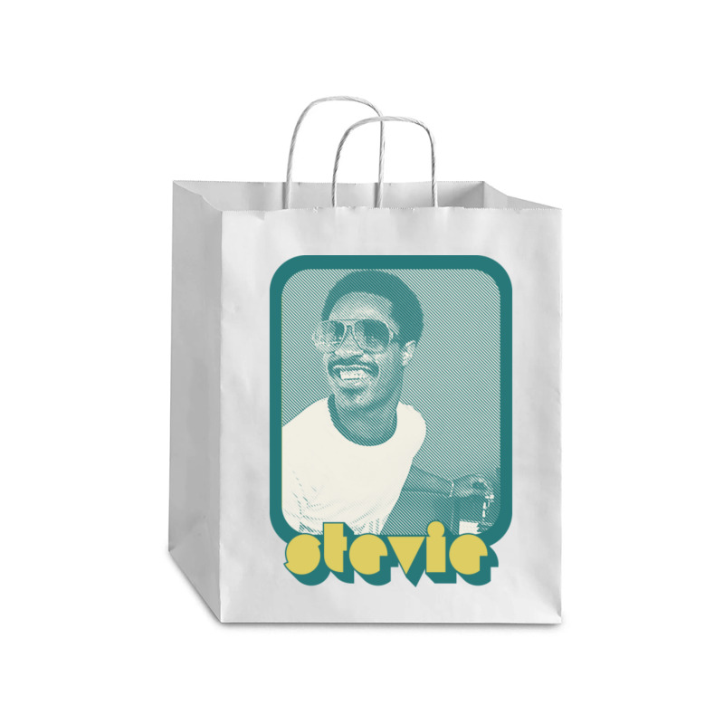 C:\users\dell\desktop\l2\chung 7\stevie Wonder Stevie Wonder ___ Retro Debie Paper Bag - 10 X 5 X 13 | Artistshot