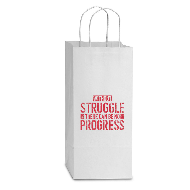 Without Struggle There Can Be No Progress Civil Rights Quote Double Wine Paper Bag - 6 1/2 X 3 1/2 X 12 3/8 | Artistshot