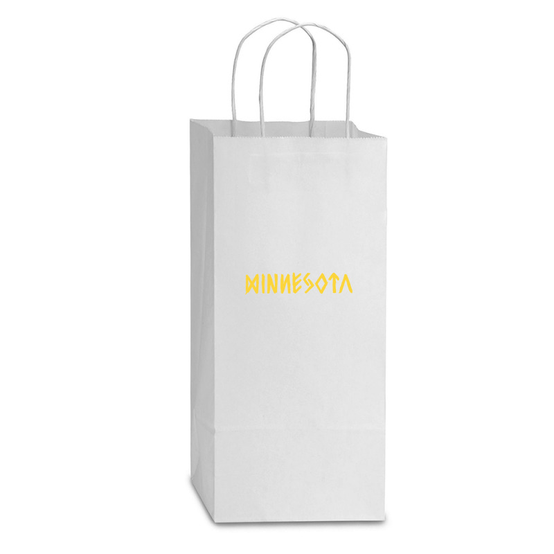 Minnesota Double Wine Paper Bag - 6 1/2 X 3 1/2 X 12 3/8 | Artistshot