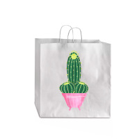 Naughty Cactus For Gag And Bachelor Party T Shirt Jumbo Paper Bag - 18 X 7 X 18 3/4 | Artistshot