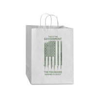 America This Is The Government The Founders Warned Us About T Shirt Mart Paper Bag -13 X 7 X 17 | Artistshot