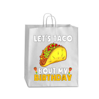 Let's Taco Bout My Birthday Shirt Funny Cinco De Mayo Party T Shirt Queen Paper Bag - 16 X 6 X 19 1/4 | Artistshot