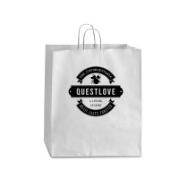 Questlove The Unforgettable Music Lasts Forever Search Twice For Ripmu Queen Paper Bag - 16 X 6 X 19 1/4 | Artistshot