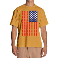 Beer Pong American Flag Urban Heavy T-shirt | Artistshot